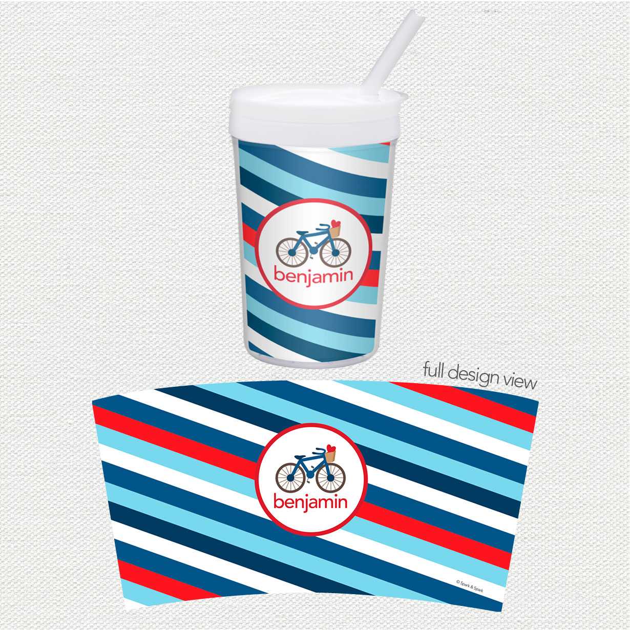 A Lovely Boy Ride Toddler Cup