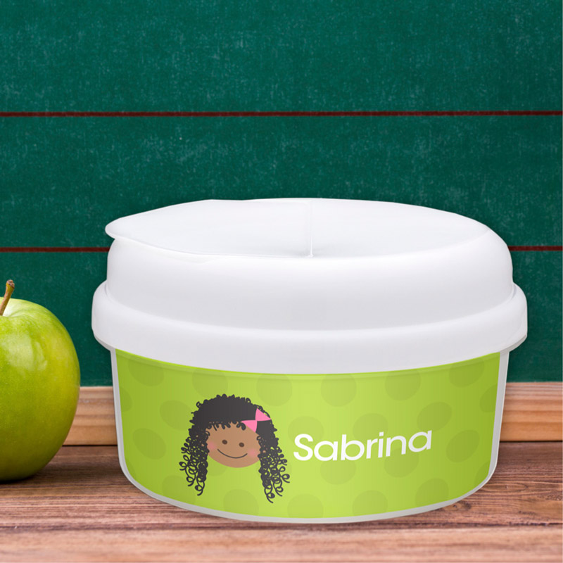 Just Like Me Girl Green Kids Snack Bowl