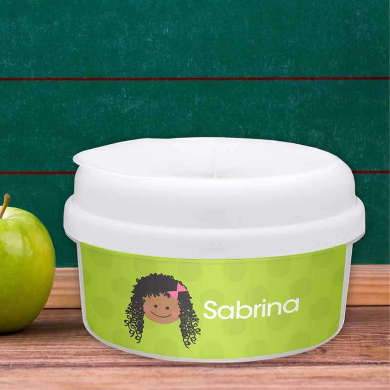 Just Like Me Girl Green Kids Snack Bowl