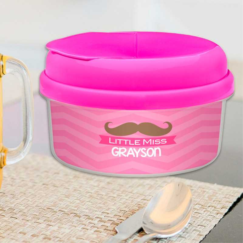Little Miss Mustache Snack Bowl