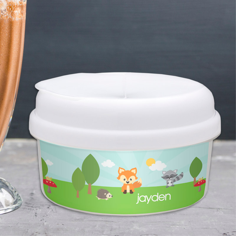 Cute Animals In The Forest Snack Bowl