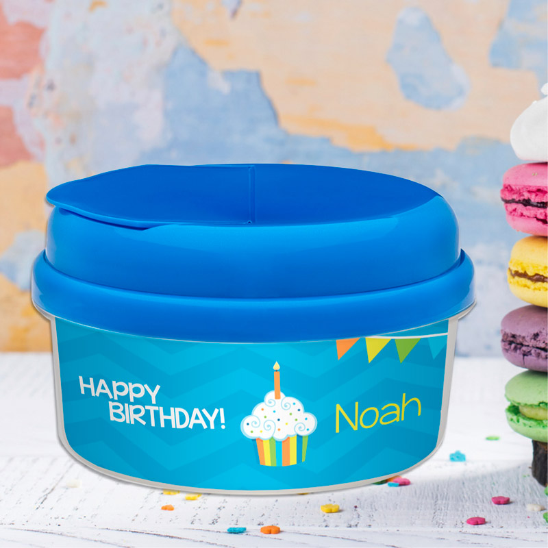 Happy Bday To You In Blue Snack Bowl