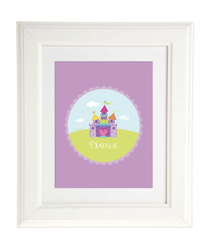 Pretty Heart Castle Kids Wall Art