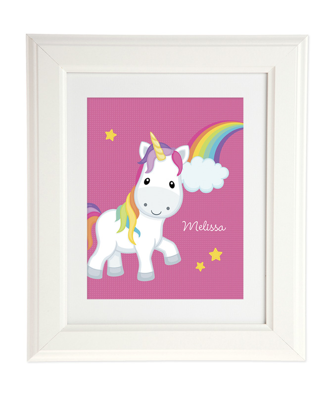 Rainbow Unicorn Kids Wall Art