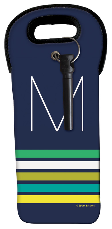 Real Simple Blue Wine Tote