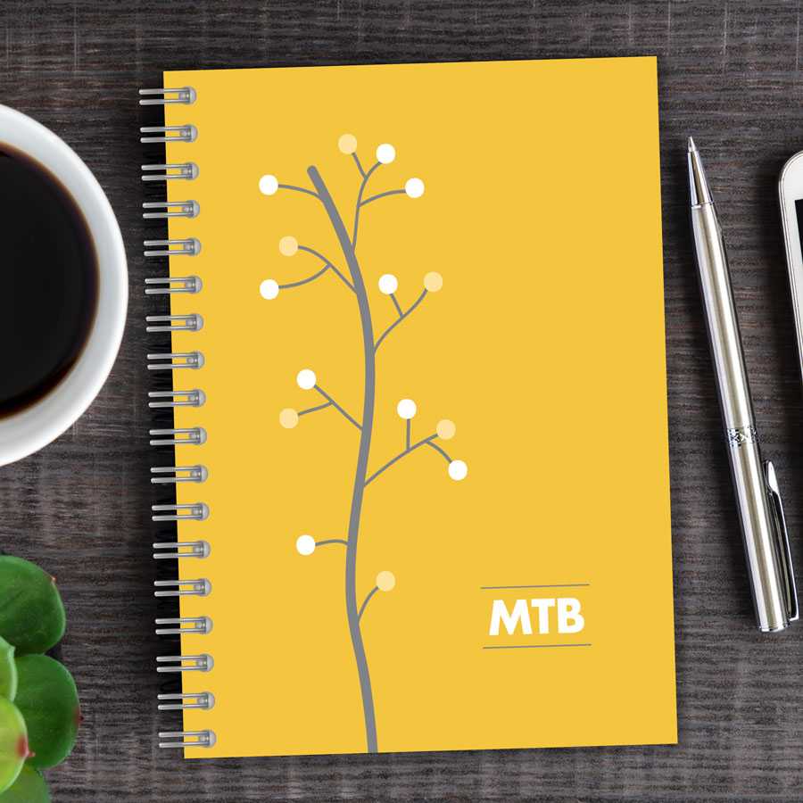 Modern Thin Tree Writing Journal