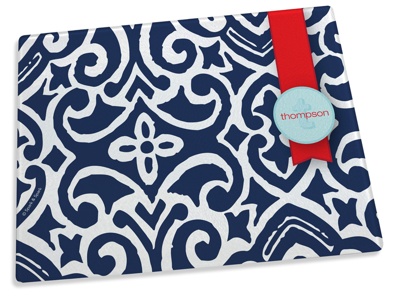 Gorgeous blue style cutting board