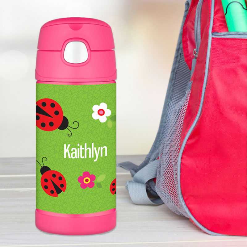 Curious Lady Bug Thermos Bottle