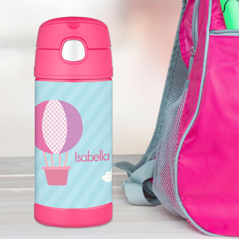 Pink Hot Air Balloon Thermos Bottle