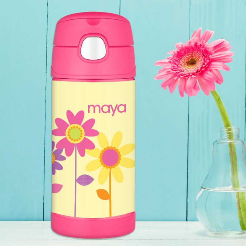 Three Spring Blooms Thermos Bottle