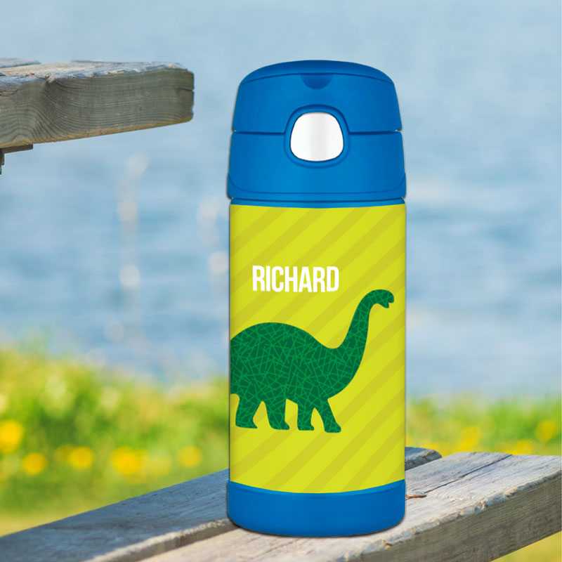Dino and Me Green Thermos Bottle