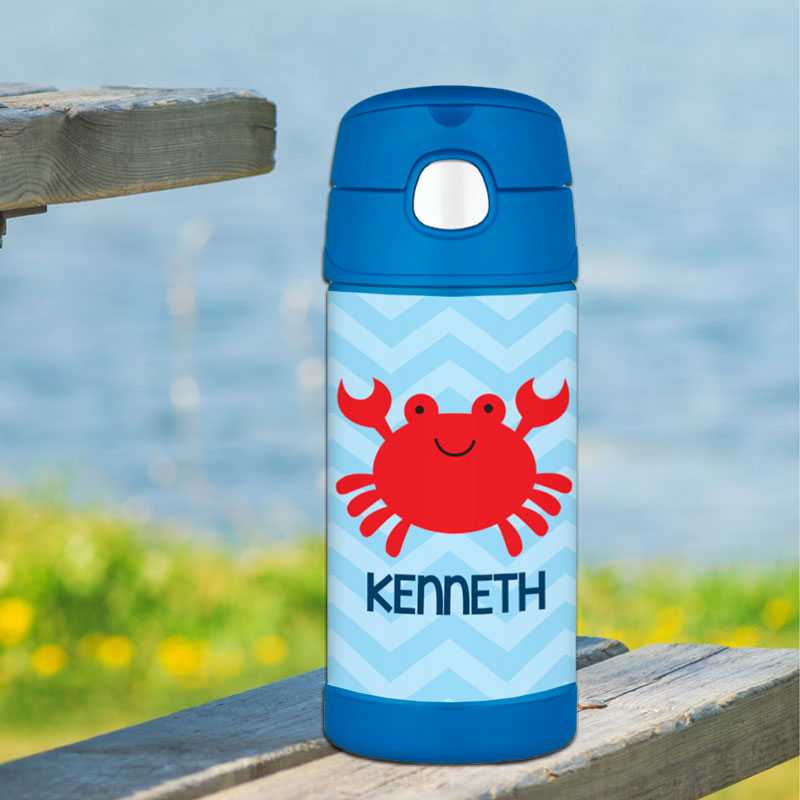 Happy Crab Thermos Bottle