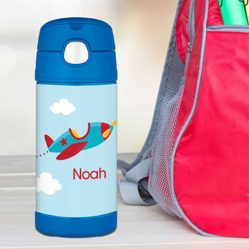Fly Little Plane Thermos Bottle
