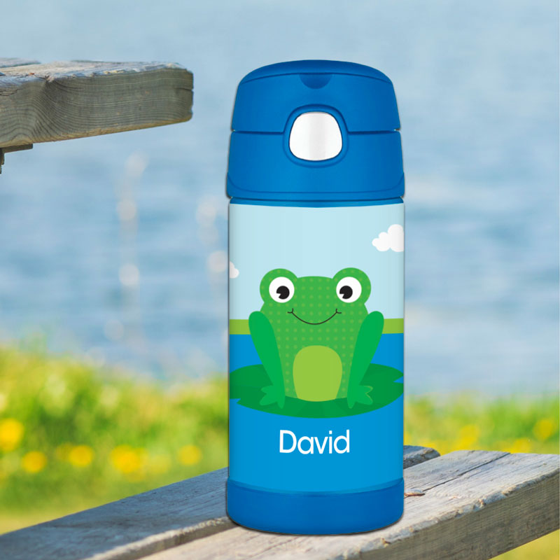 Cute Smiley Frog Thermos Bottle