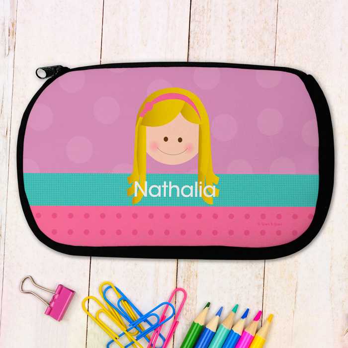 Just Like Me Girl Lavender Pencil Case