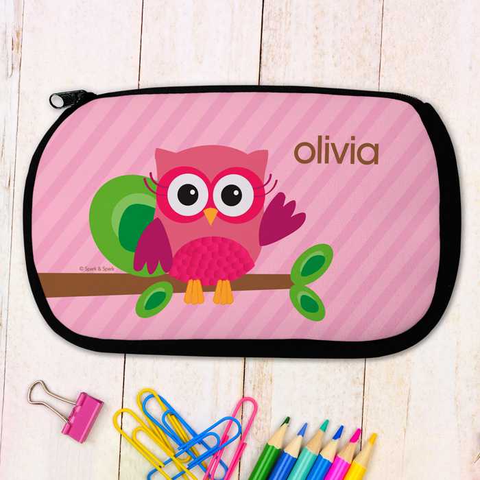 Pink Owl Be Yours Pencil Case