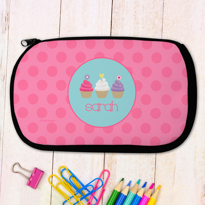 Three Sweet Cupcakes Pencil Case