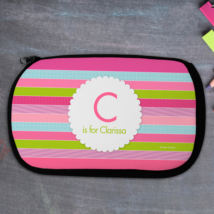 Pastel Stripes Pencil Case