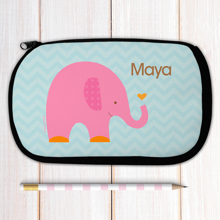 Sweet Pink Elephant Pencil Case