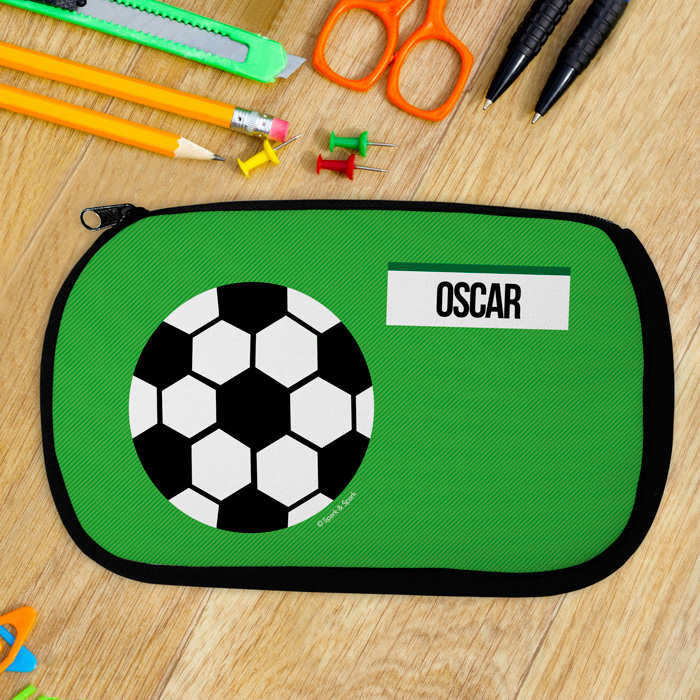 Soccer Fan  Green Pencil Case
