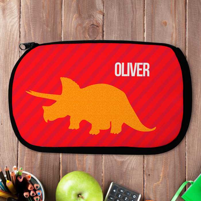 Dino and Me Red Pencil Case