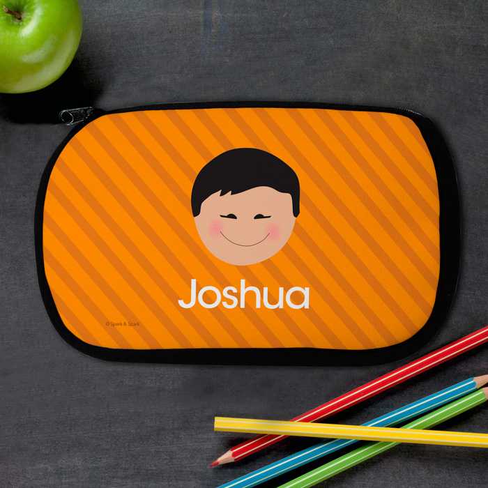 Just Like Me Boy Orange Pencil Case