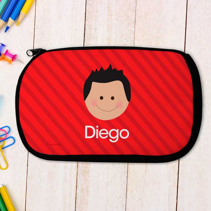Just Like Me Boy Red Pencil Case