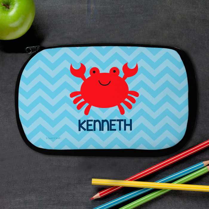 Happy Crab Pencil Case