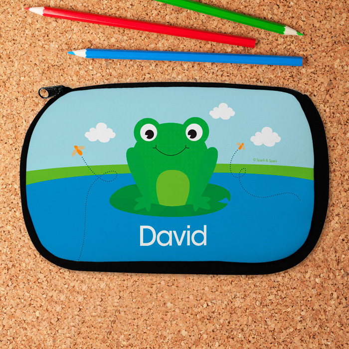 Cute Smiley Frog Pencil Case
