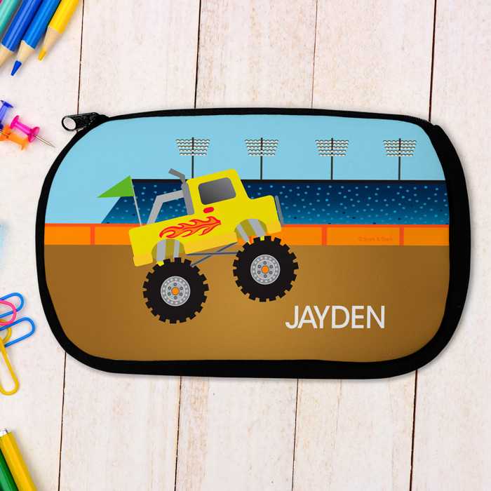 Monster Truck Pencil Case