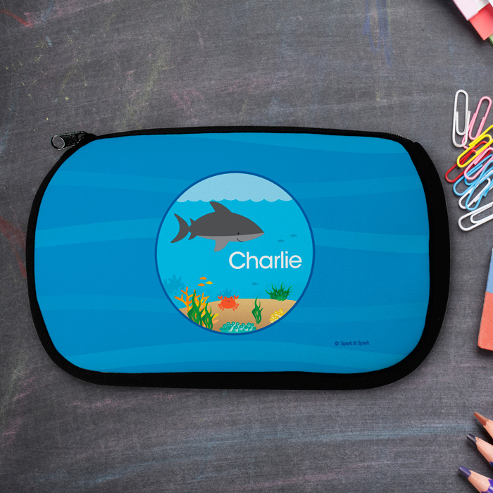 Shark Waves Pencil Case