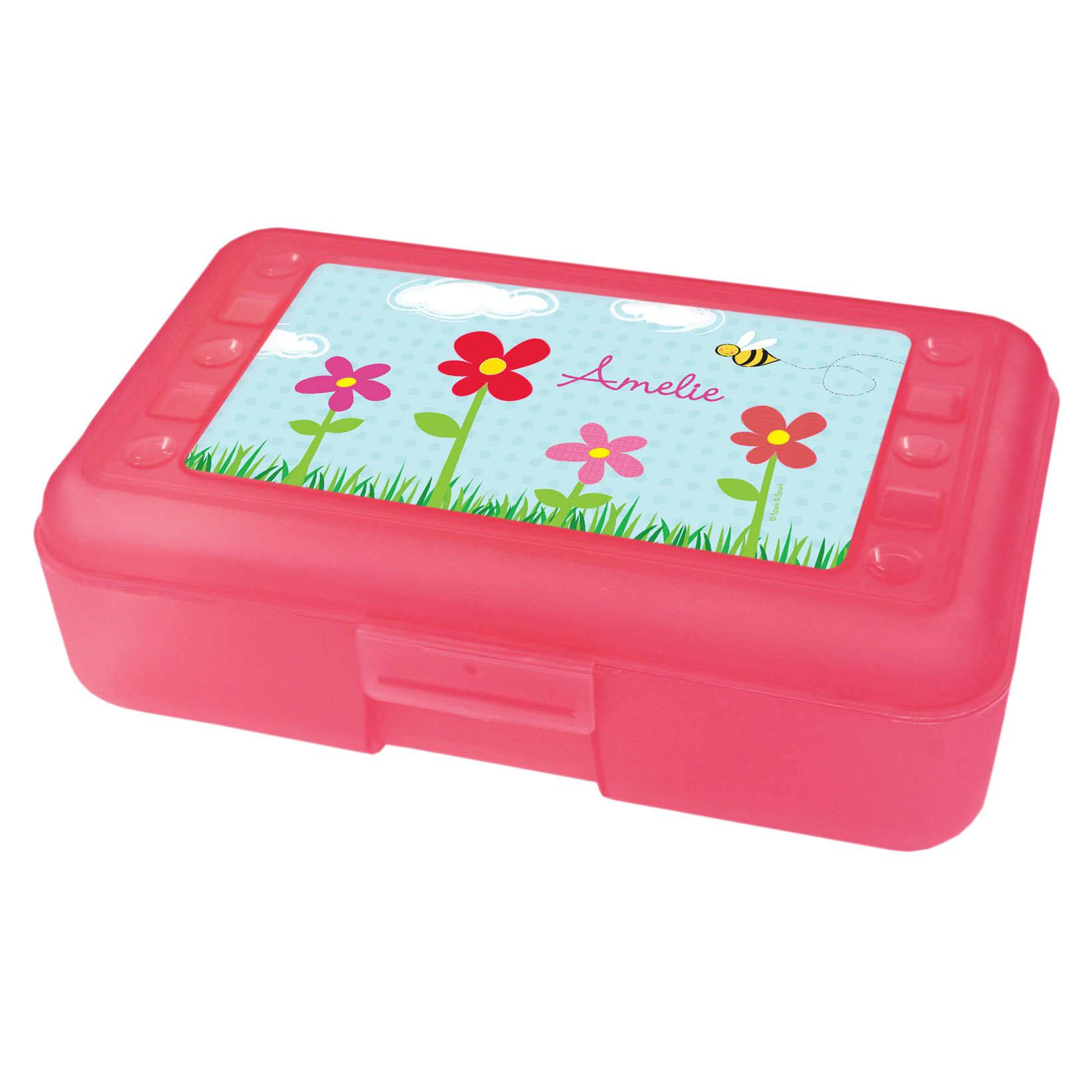 Spring Flowers Personalized Pencil Box