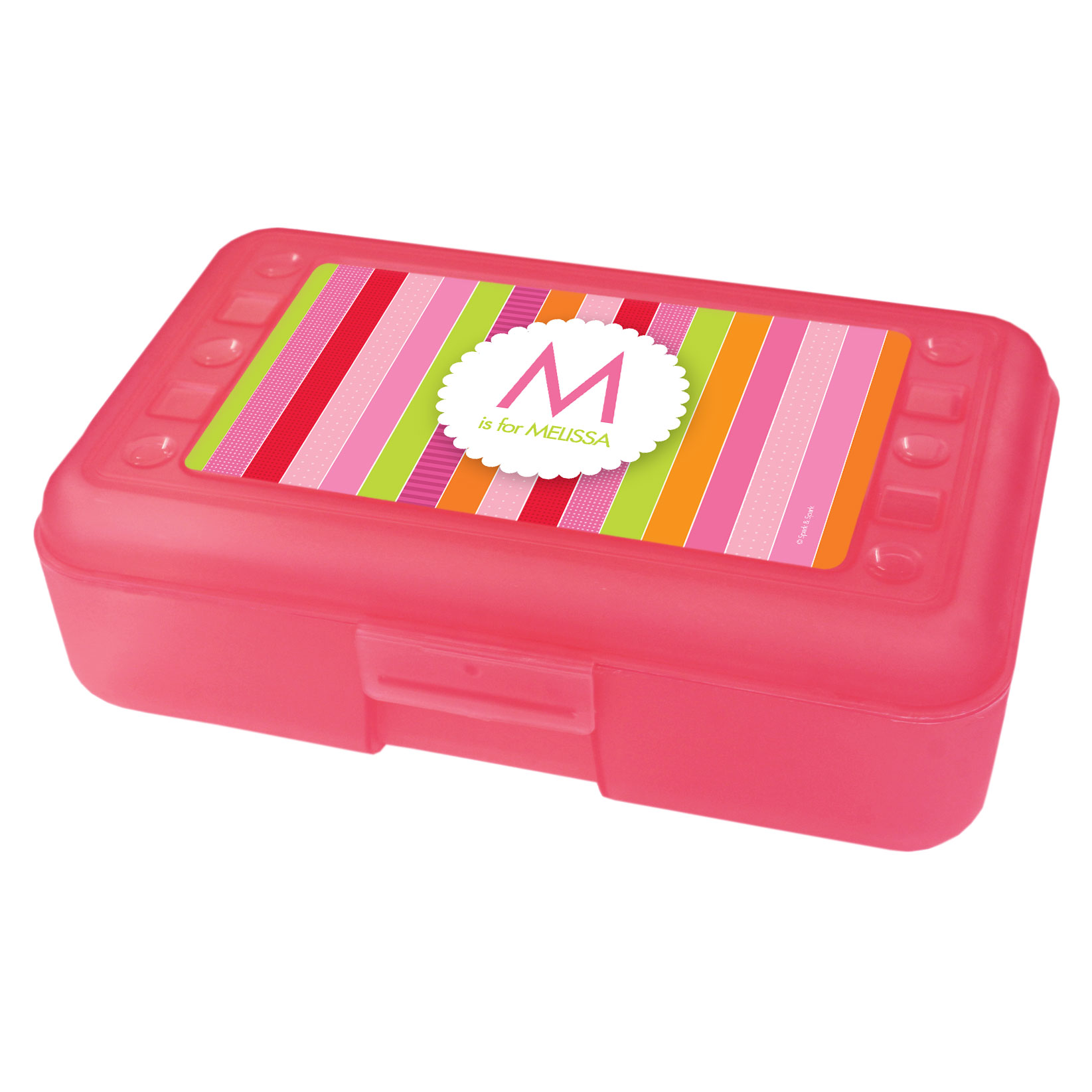 Bold & Fun Stripes Personalized Pencil Box