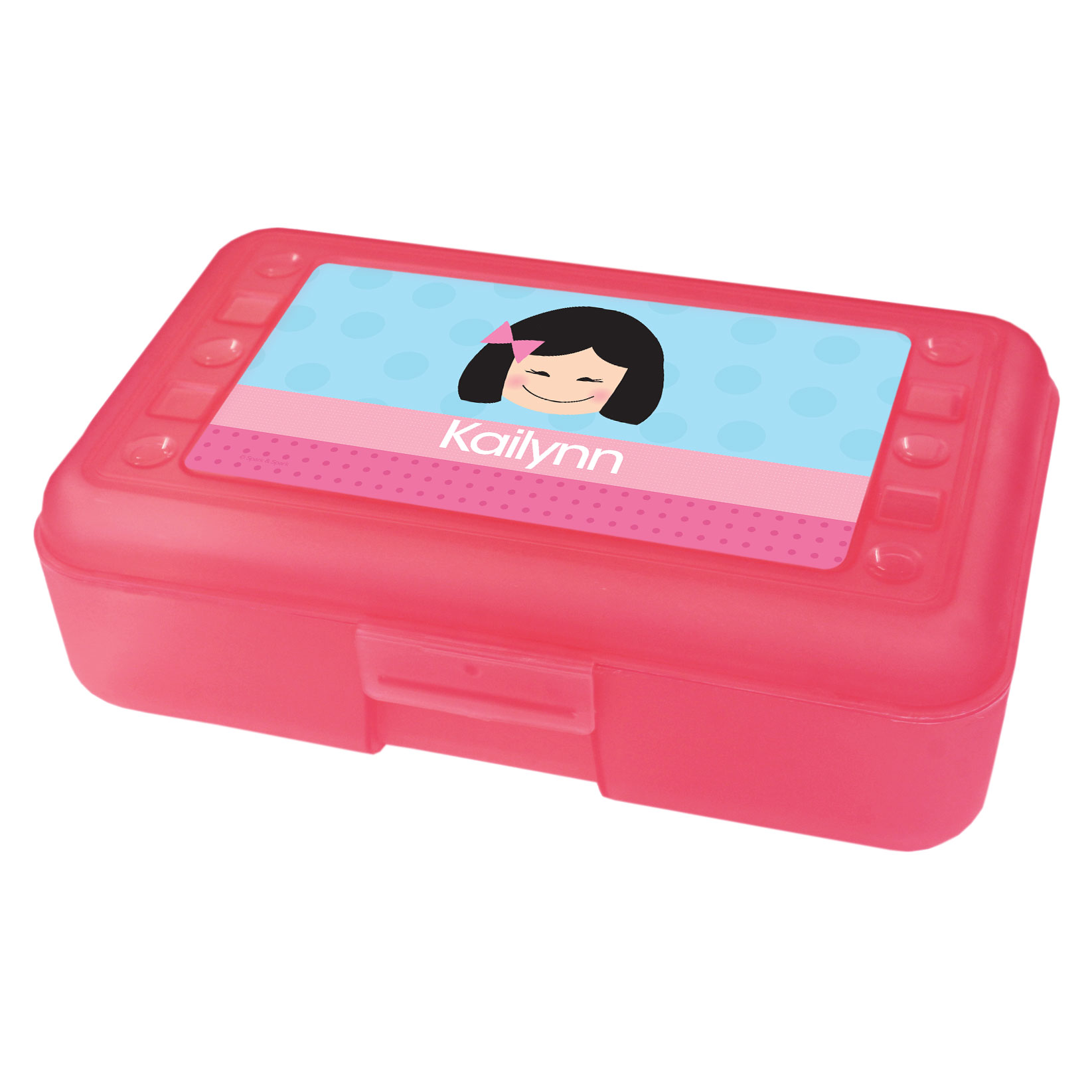 Just Like Me Girl Light Blue Kids Pencil Box