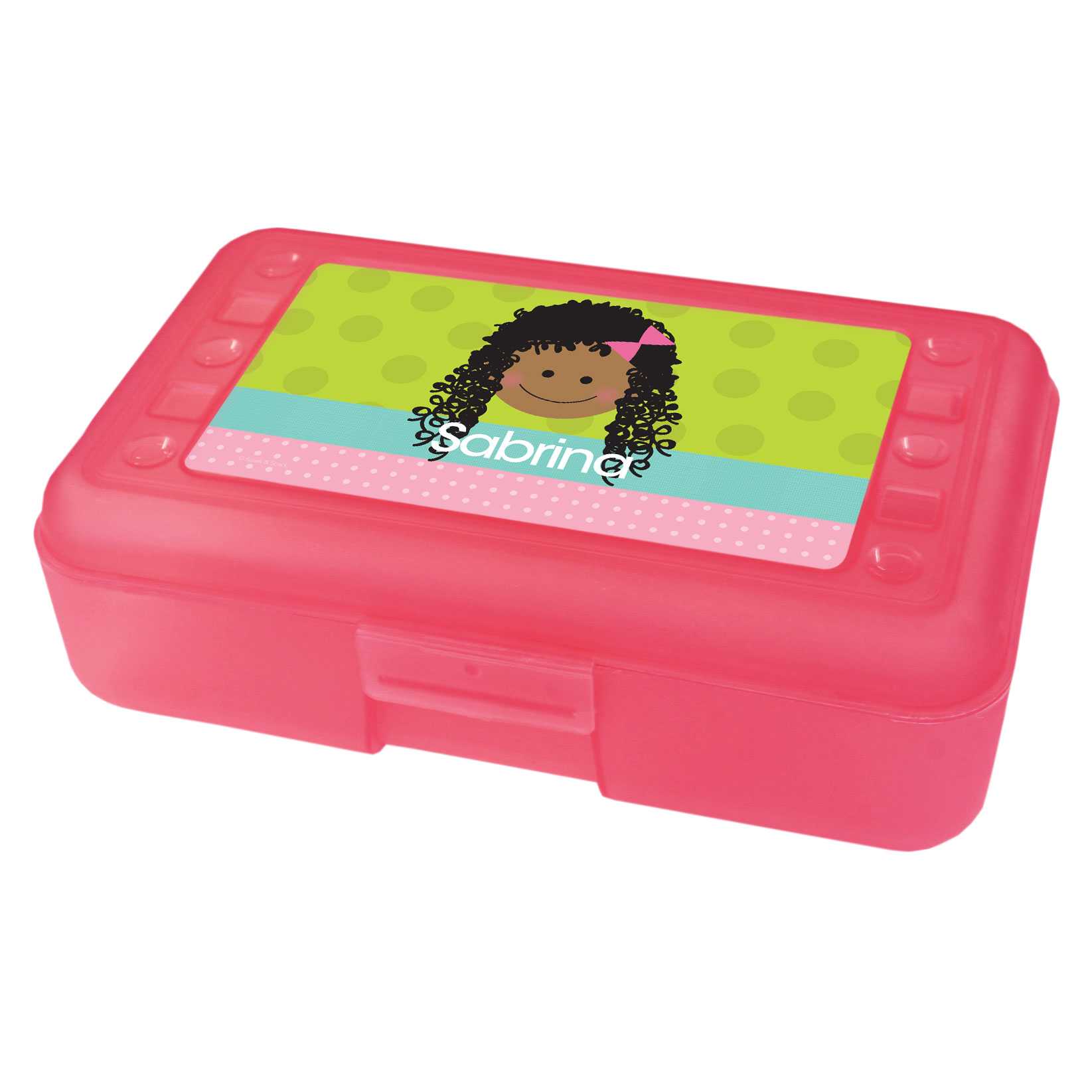 Just Like Me Girl Green Kids Pencil Box