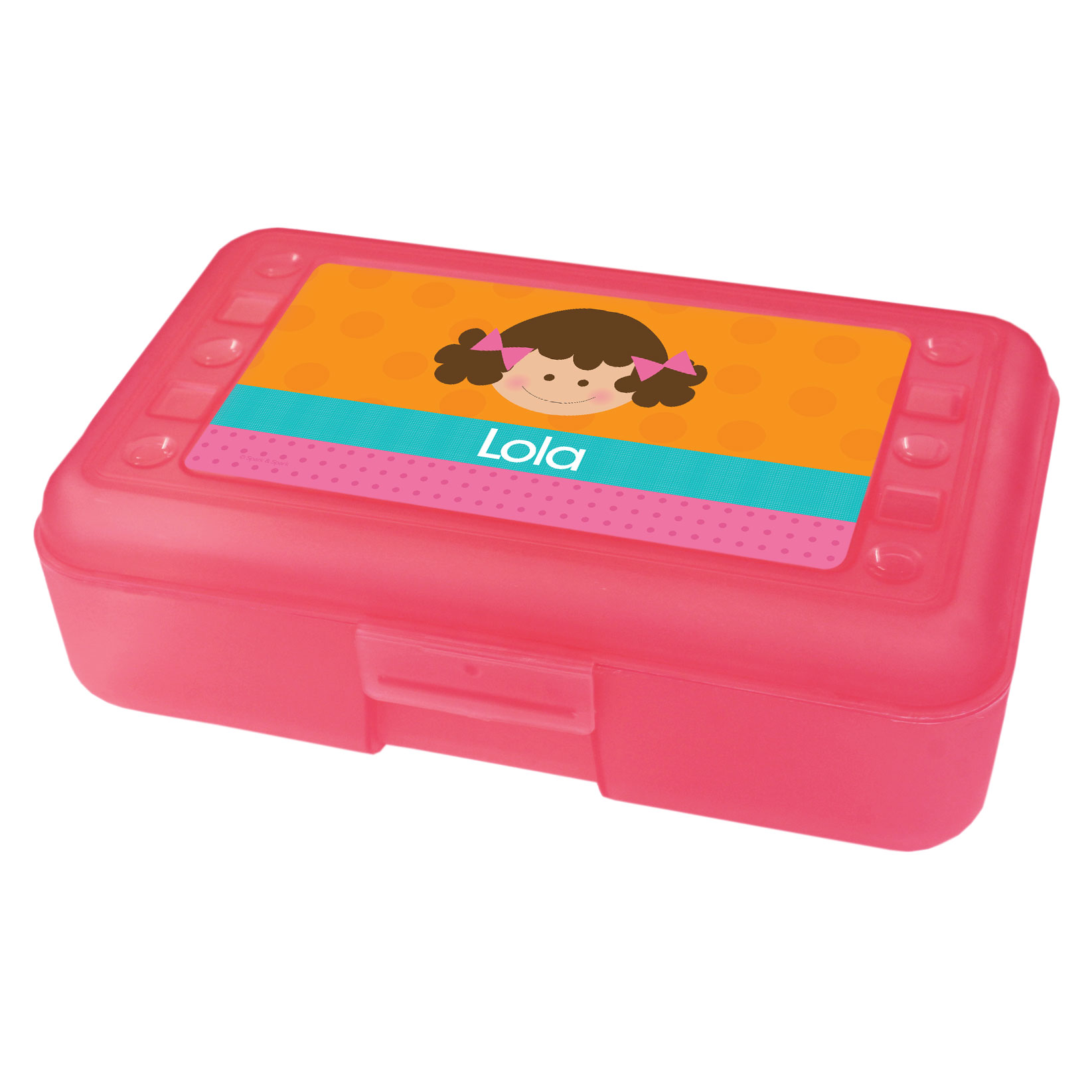 Just Like Me Girl Orange Kids Pencil Box