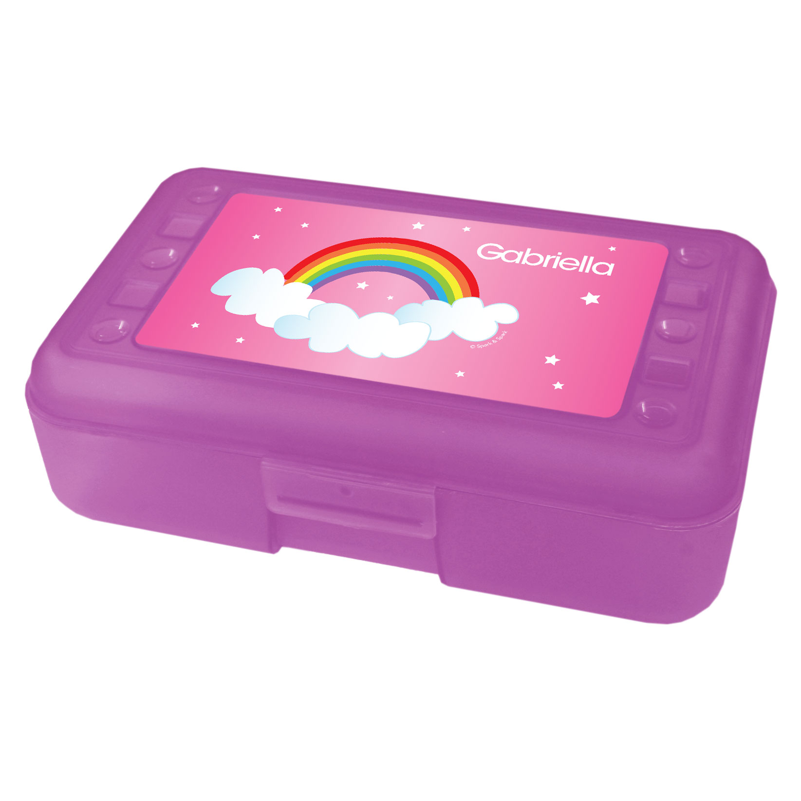 Dreamy Rainbow Personalized Pencil Box