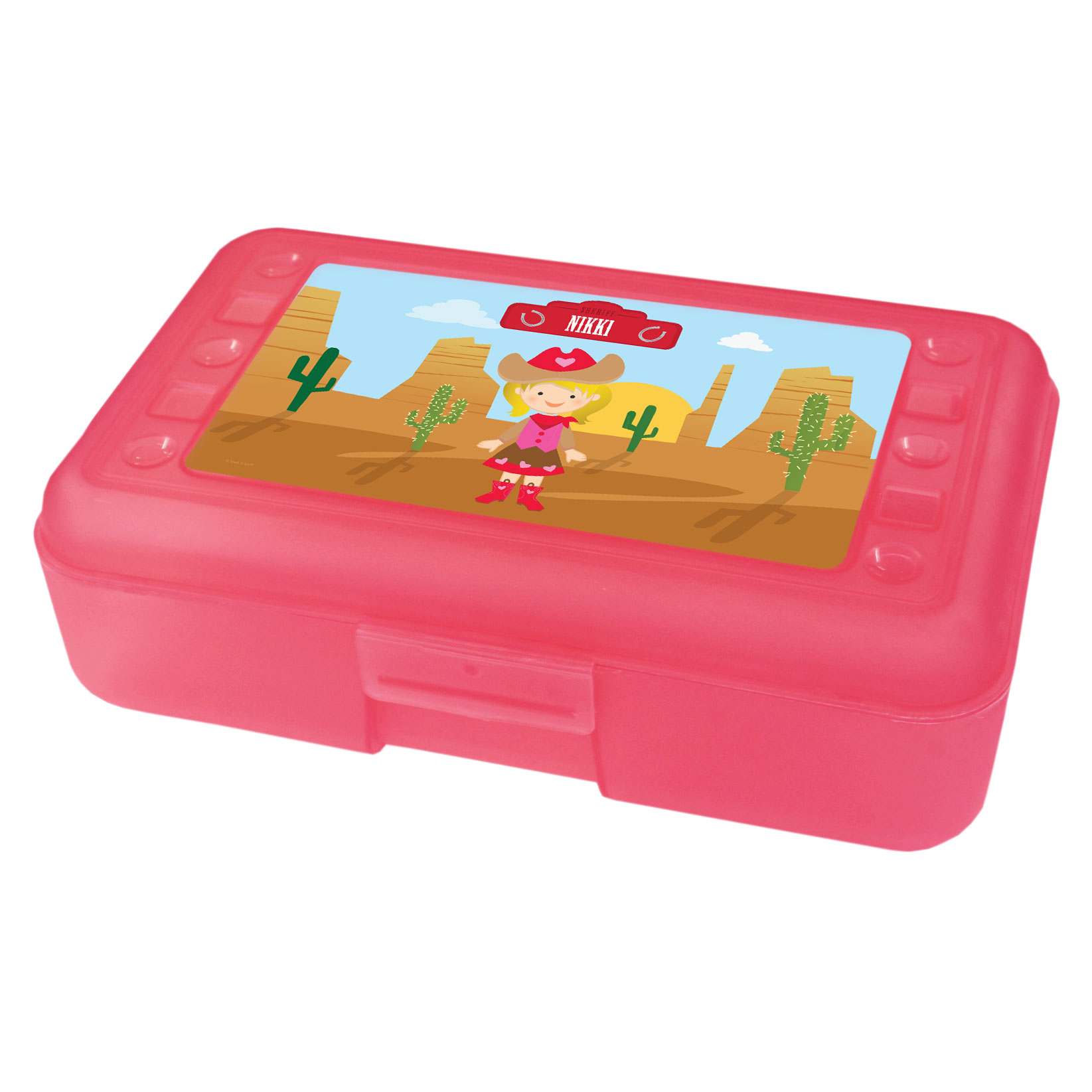 Cowgirl Personalized Pencil Box
