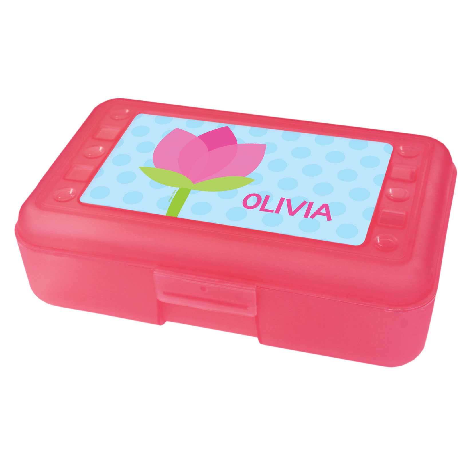 Cute Tulip Personalized Pencil Box
