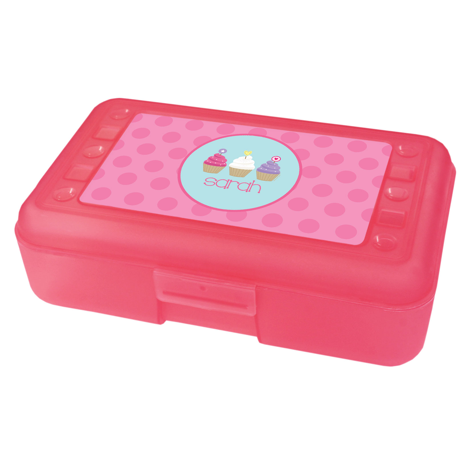 Three Sweet Cupcakes Personalized Pencil Box