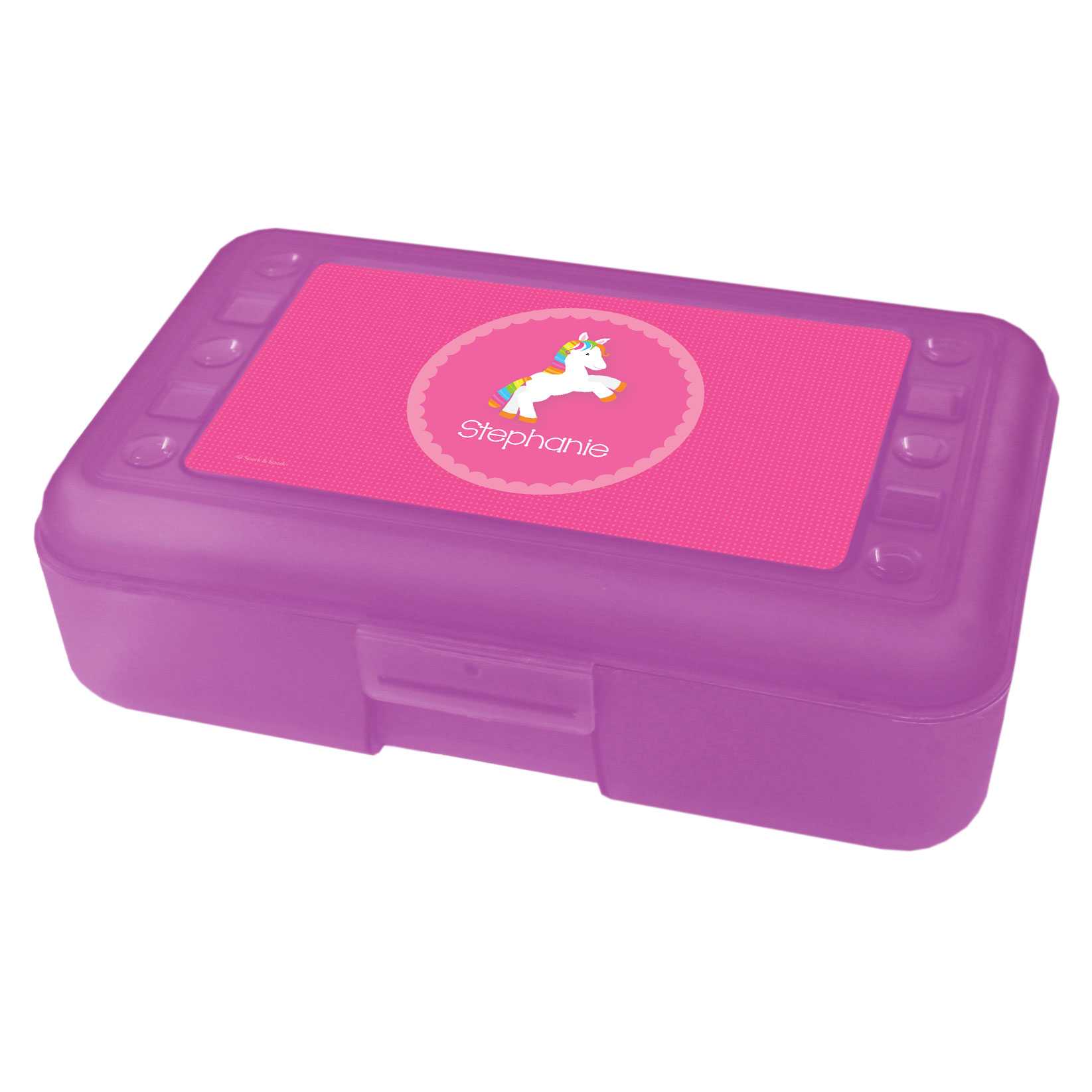 Playful Pony Personalized Pencil Box