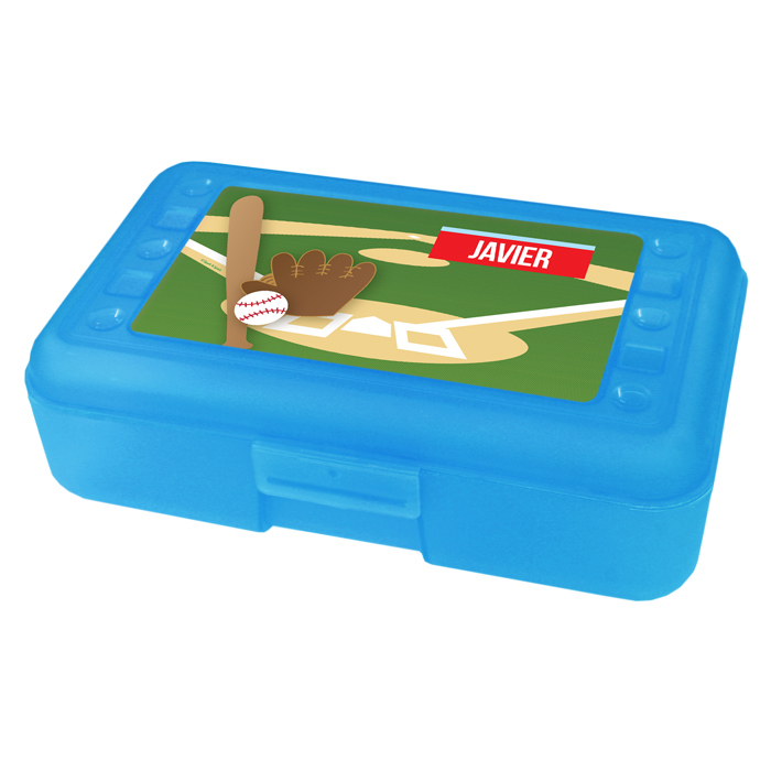 Baseball Fan Personalized Pencil Box