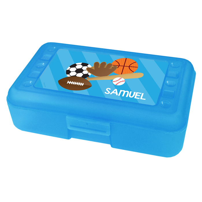 Sports Fan Personalized Pencil Box
