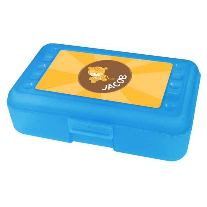 Cute Baby Cheetah Personalized Pencil Box