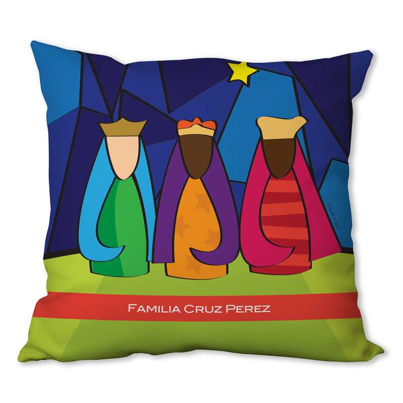 Modern Three Kings Personalized Pillow