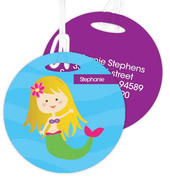 Cute Mermaid Bag Tag