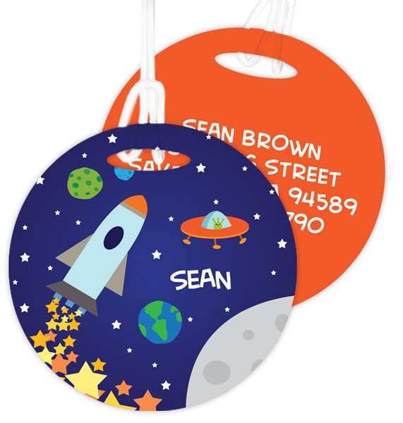 Rocket Launch Bag Tag