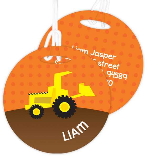 Fun Tractor Bag Tag
