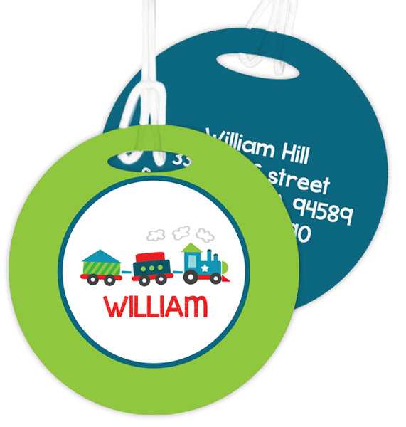 Choo Choo Train Bag Tag