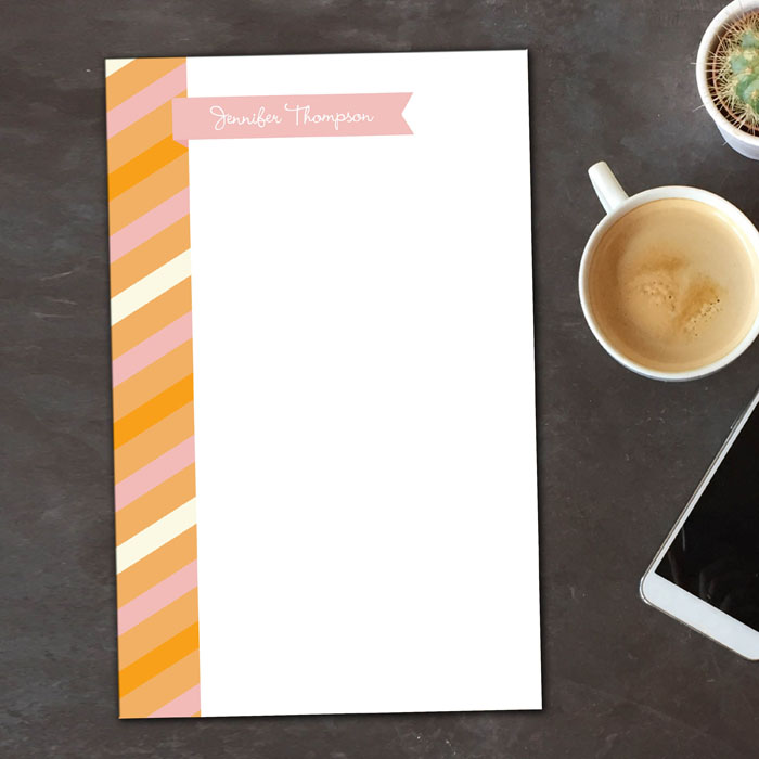 Bold Lines Flag Custom Notepad